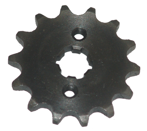 Sprocket Type AK Pitch 420 14 teeth, Center hole diameter=17mm